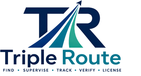 TripleRoute — Find, supervise, track, verify, license